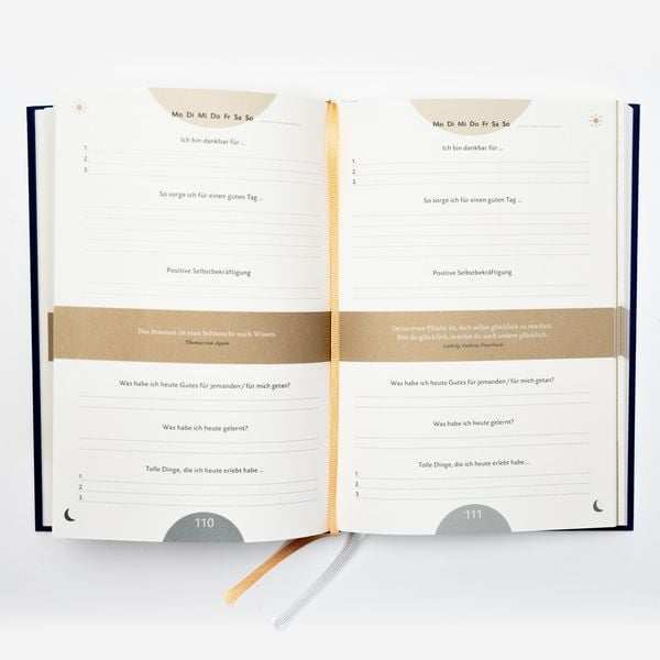Produktbild: Das 6-Minuten-Tagebuch pur (opalblau)