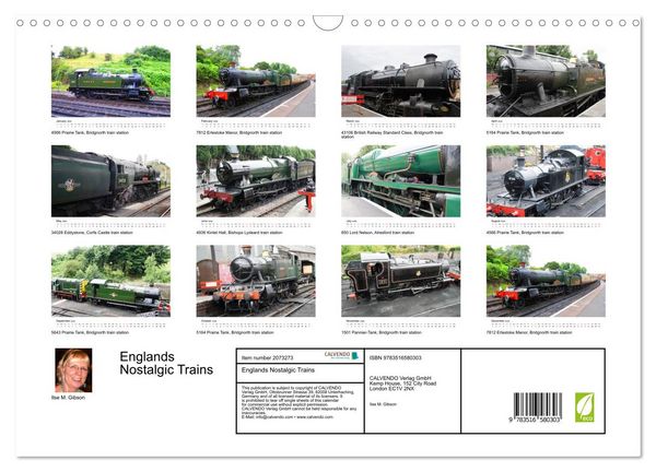 Produktbild: Englands Nostalgic Trains (Wall Calendar 2026 DIN A3 landscape), CALVENDO 12 Month Wall Calendar