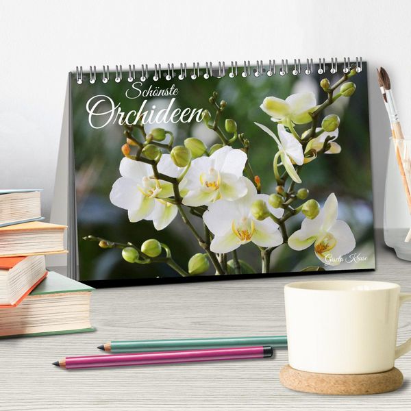 Produktbild: Sch&ouml;nste Orchideen (Tischkalender 2026 DIN A5 quer), CALVENDO Monatskalender