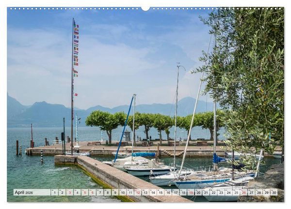 Produktbild: GARDASEE Die sch&ouml;nsten Uferpromenaden (Wandkalender 2026 DIN A2 quer), CALVENDO Monatskalender