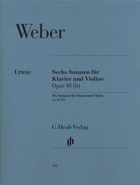 Produktbild: Carl Maria von Weber - 6 Violinsonaten op. 10 (b)