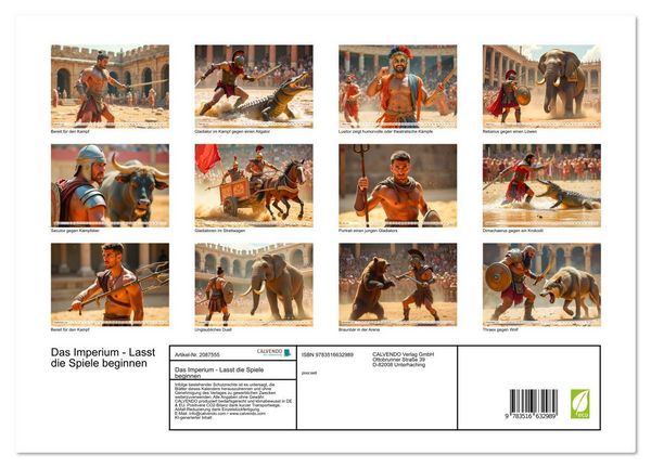 Produktbild: Das Imperium - Lasst die Spiele beginnen (Wandkalender 2026 DIN A3 quer), CALVENDO Monatskalender