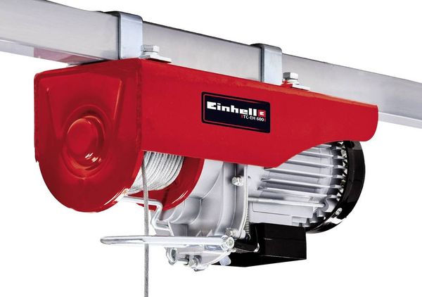 Einhell 2255150 Elektrischer Seilhebezug Tragfähigkeit (mit Umlenkrolle) 600 kg Tragfähigkeit (ohne Umlenkrolle) 300 kg