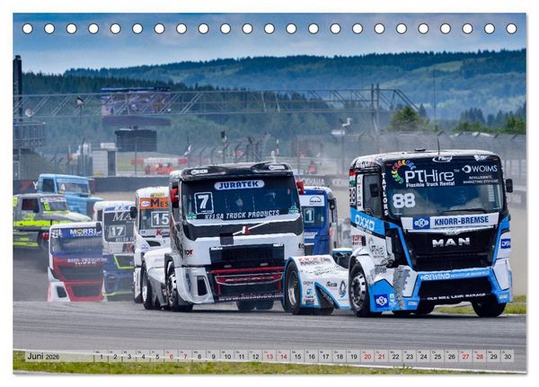Produktbild: Best of TRUCK RACING (Tischkalender 2026 DIN A5 quer), CALVENDO Monatskalender