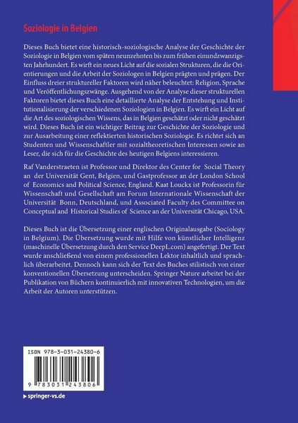 Produktbild: Soziologie in Belgien
