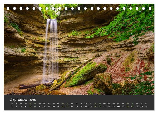 Produktbild: Ammersee bis Walchensee - Traumlandschaften im Voralpenland (Tischkalender 2026 DIN A5 quer), CALVENDO Monatskalender