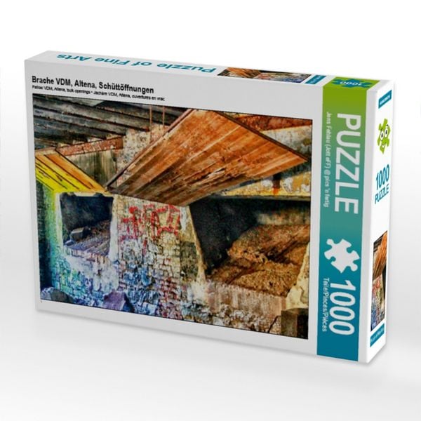 Produktbild: CALVENDO Puzzle Brache VDM, Altena, Sch&uuml;tt&ouml;ffnungen | 1000 Teile Lege-Gr&ouml;&szlig;e 64x48cm Foto-Puzzle f&uuml;r gl&uuml;ckliche Stunden