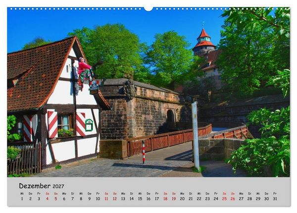 Produktbild: N&uuml;rnberg. Du bist so sch&ouml;n (hochwertiger Premium Wandkalender 2027 DIN A2 quer), Kunstdruck in Hochglanz