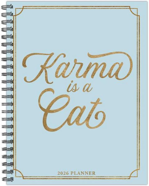 Produktbild: Karma Is a Cat 2026 6.5 X 8.5 Weekly Monthly Softcover Planner