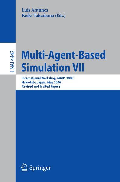 Produktbild: Multi-Agent-Based Simulation VII
