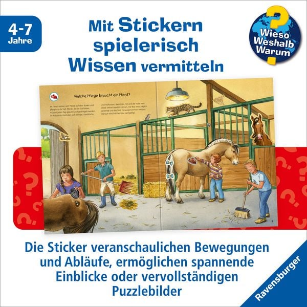 Produktbild: Wieso? Weshalb? Warum? Stickerheft - Pferde