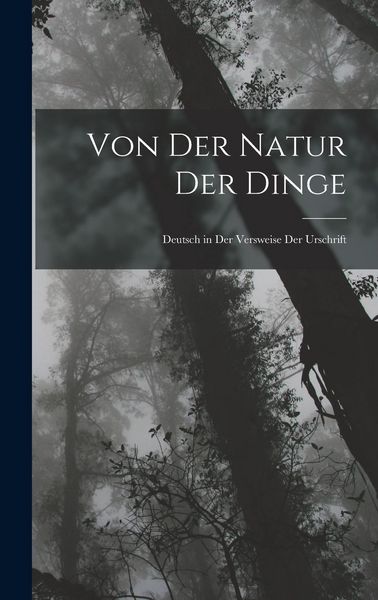 Produktbild: Von Der Natur Der Dinge