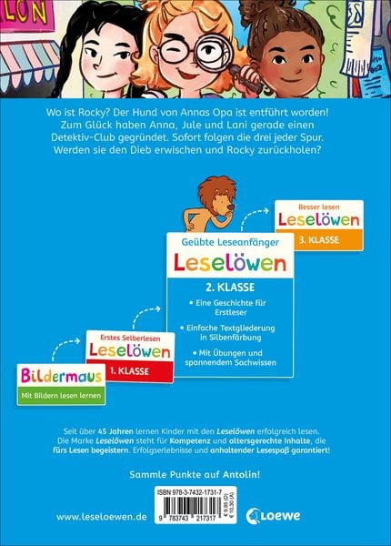 Produktbild: Lesel&ouml;wen 2. Klasse - Der Club der M&auml;dchen-Detektive