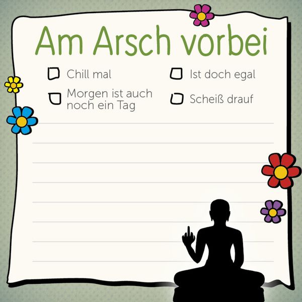 Produktbild: Am Arsch vorbei &ndash; Klebezettel
