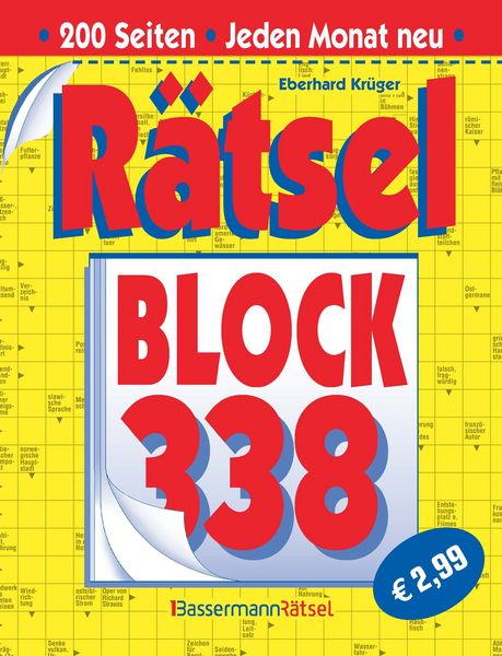 Rätselblock 338, Taschenbuch von Eberhard Krüger, Bassermann, 9783809450405