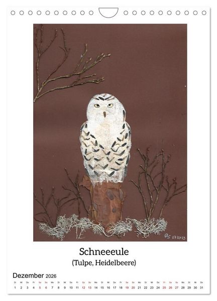 Produktbild: Nat&uuml;rlich Natur - Gepresste Bl&uuml;ten erwachen zum Leben (Wandkalender 2026 DIN A4 hoch), CALVENDO Monatskalender