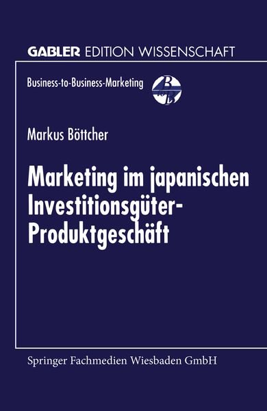Produktbild: Marketing im japanischen Investitionsg&uuml;ter-Produktgesch&auml;ft