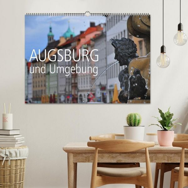 Produktbild: Augsburg und Umgebung (Wandkalender 2026 DIN A2 quer), CALVENDO Monatskalender
