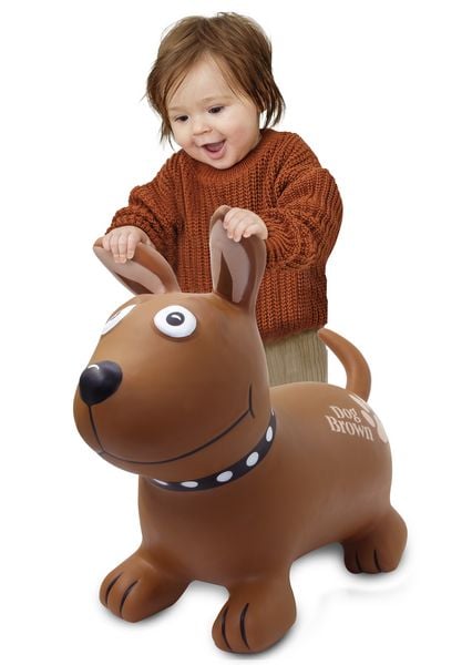 Produktbild: H&uuml;pftier Dog Brown HoppyDoo mit Pumpe