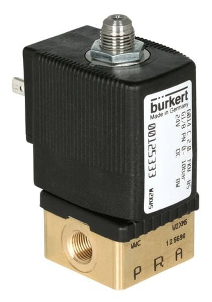 Bürkert Direktgesteuertes Ventil 126140 6014 230 V/AC Gehäusematerial Messing Dichtungsmaterial FKM 1 St.