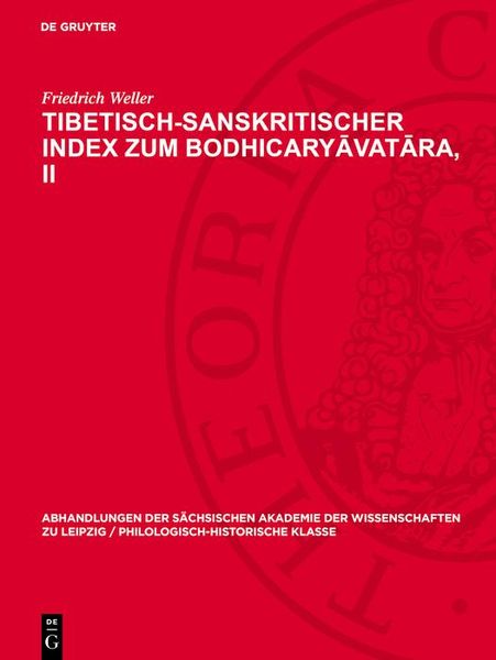 Produktbild: Tibetisch-sanskritischer Index zum Bodhicaryavatara, II