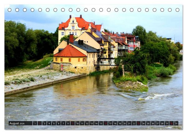 Produktbild: REGENSBURG - Impressionen (Tischkalender 2026 DIN A5 quer), CALVENDO Monatskalender