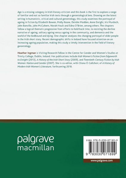 Produktbild: Ageing in Irish Writing