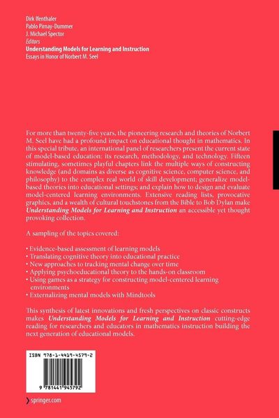Produktbild: Understanding Models for Learning and Instruction: