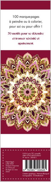 Produktbild: Passion mandalas : 100 marque-pages &agrave; peindre ou &agrave; colorier