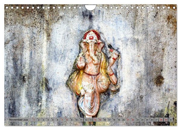 Produktbild: Typisch Indien - Ganesha der Elefantengott (Wandkalender 2026 DIN A4 quer), CALVENDO Monatskalender