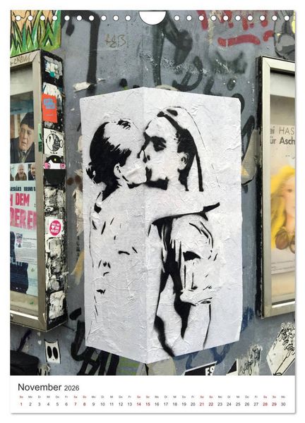 Produktbild: StreetArt Berlin (Wandkalender 2026 DIN A4 hoch), CALVENDO Monatskalender