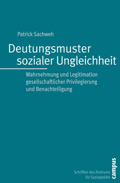 Produktbild: Deutungsmuster sozialer Ungleichheit