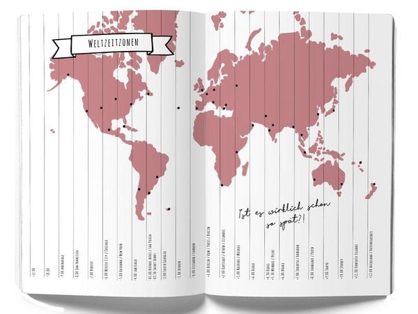 Produktbild: GuideMe Reisetagebuch Travel Diary &bdquo;Weltkarte&ldquo;