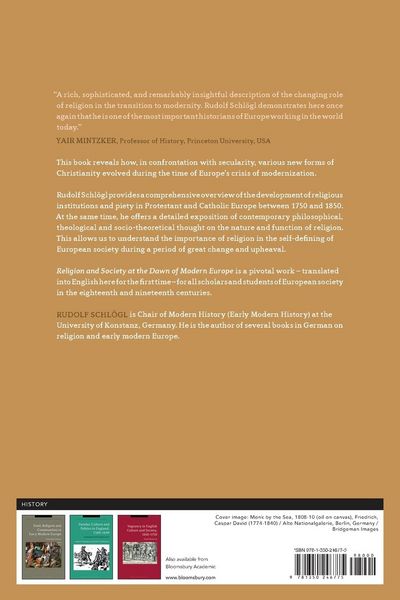 Produktbild: Religion and Society at the Dawn of Modern Europe