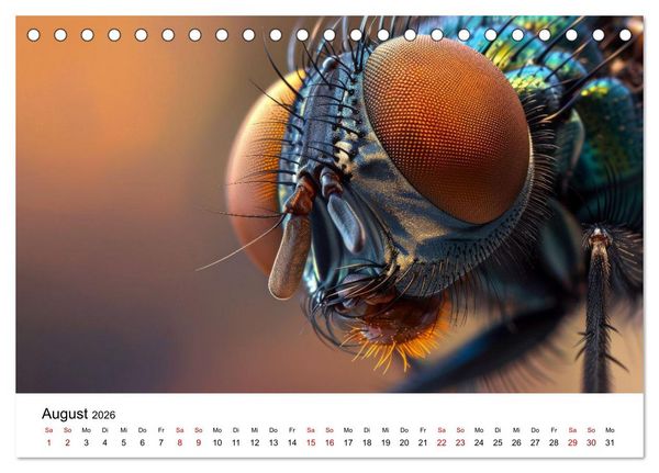 Produktbild: Insekten hautnah (Tischkalender 2026 DIN A5 quer), CALVENDO Monatskalender