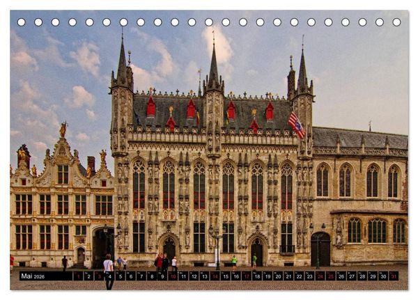 Produktbild: Stadtansichten Br&uuml;gge - das Venedig des Nordens (Tischkalender 2026 DIN A5 quer), CALVENDO Monatskalender