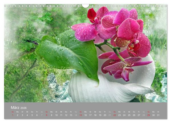 Produktbild: Floral (Wandkalender 2026 DIN A3 quer), CALVENDO Monatskalender