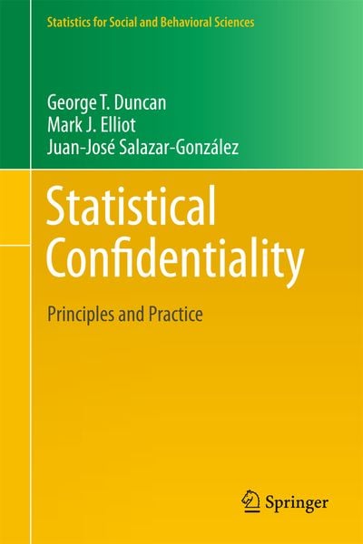 Produktbild: Statistical Confidentiality