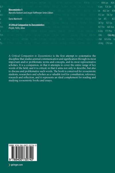 Produktbild: A Critical Companion to Zoosemiotics: