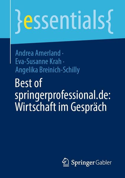 Produktbild: Best of springerprofessional.de: Wirtschaft im Gespr&auml;ch