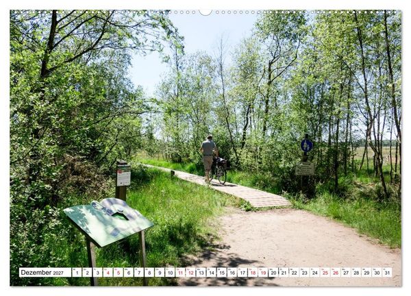 Produktbild: Radland Deutschland - L&uuml;neburger Heide (hochwertiger Premium Wandkalender 2027 DIN A2 quer), Kunstdruck in Hochglanz