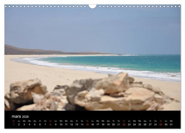 Produktbild: Voyage au Cap-Vert, Boa Vista (Calendrier mural 2026 DIN A3 vertical), CALVENDO calendrier mensuel