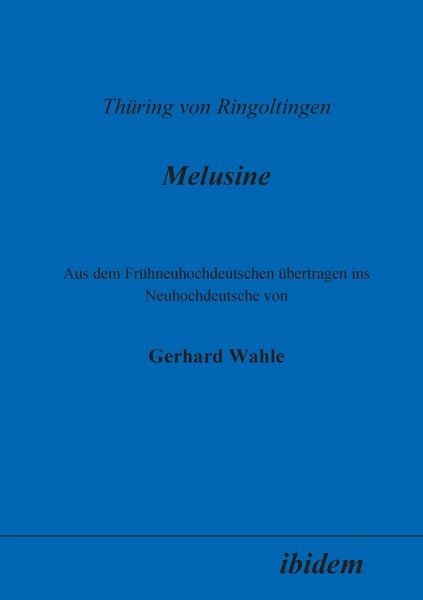 Produktbild: Wahle, G: Thüring von Ringoltingen