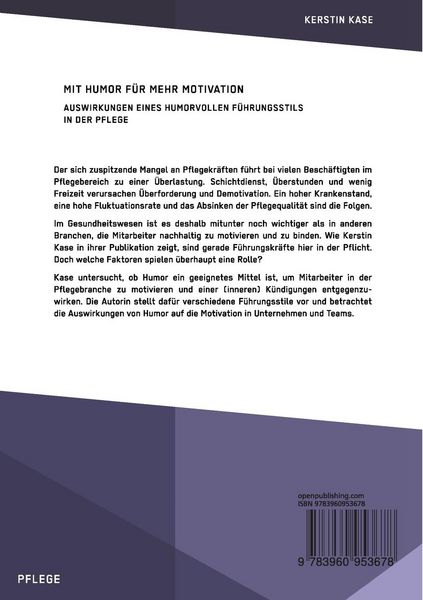 Produktbild: Mit Humor f&uuml;r mehr Motivation. Auswirkungen eines humorvollen F&uuml;hrungsstils in der Pflege
