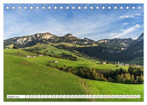 Produktbild: Appenzellerland (Tischkalender 2026 DIN A5 quer), CALVENDO Monatskalender