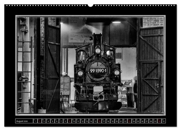 Produktbild: Unter Dampf - Mit der Pre&szlig;nitztalbahn durchs Erzgebirge (hochwertiger Premium Wandkalender 2026 DIN A2 quer), Kunstdruck in Hochglanz