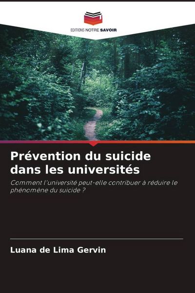 Produktbild: Pr&eacute;vention du suicide dans les universit&eacute;s