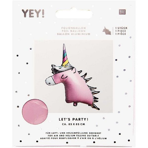 Folat Einhorn-Folienballon, 96 Cm – Bunt, Für Kindergeburtstag & Partys