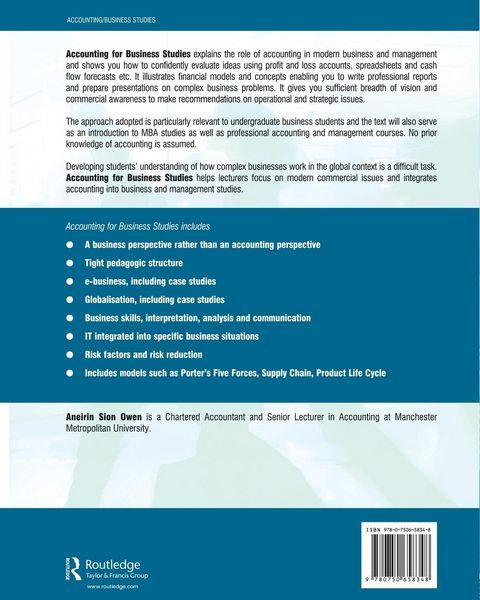 Produktbild: Accounting for Business Studies