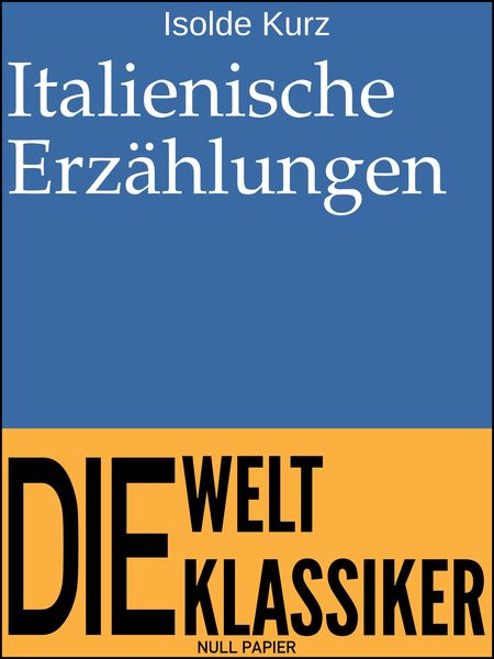 Produktbild: Italienische Erz&auml;hlungen
